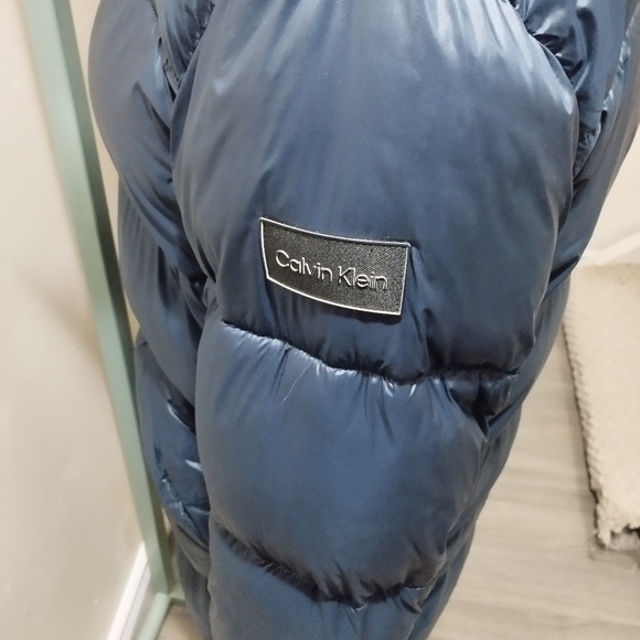 Calvin klein mens parka size Mens small (Blue) - Picture 3 of 4